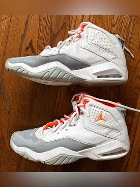 Nike Air Jordan B’Loyal White Total Orange High-Top Sneakers